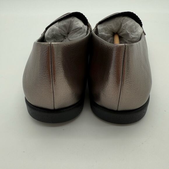 Aerosoles Benvenuto Comfort Casual Soft Penny Loafer Graphite PU Leather NWB 7 - Picture 3 of 5